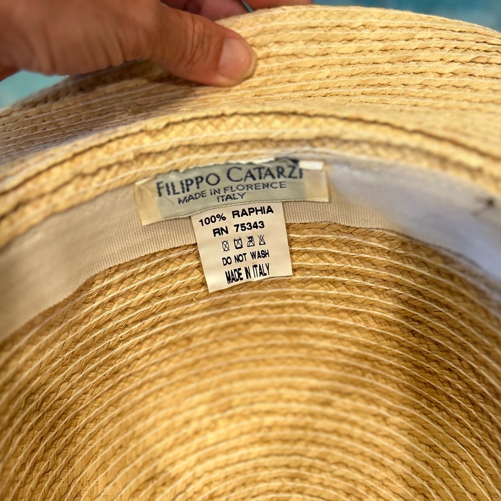Italian Raffia Hat - Picture 7 of 8